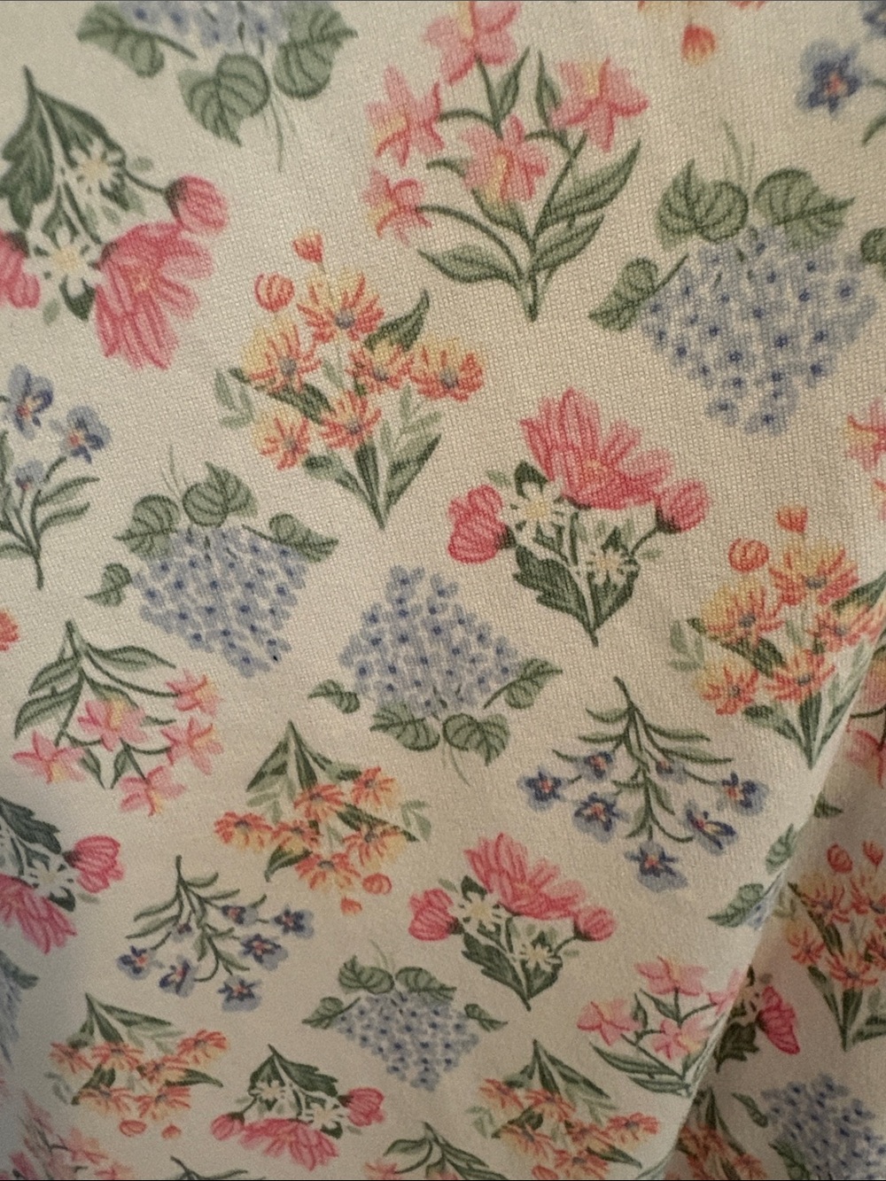 Women's Laura Ashley floral Short-Sleeve Pajama Set — Pink & Blue xlarge bnwt - Picture 5 of 5